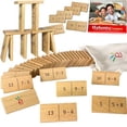 thumbnail image 2 of Mathomino Plus & Minus jusqu'à 20 Jeu de Dominos en Bois, 2 of 4