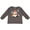 Charcoal Grey, variant on Cute Winter Penguin in Hat and Scarf with Snowflakes Boys or Girls Long Sleeve Toddler T-Shirt