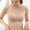 Khaki, variant on Hrsba Wireless Bras for Women Wirefree Bras Seamless Bras for Women Solid Color Backless Racerback Pull On Lightly Lined Medium Support No Underwire