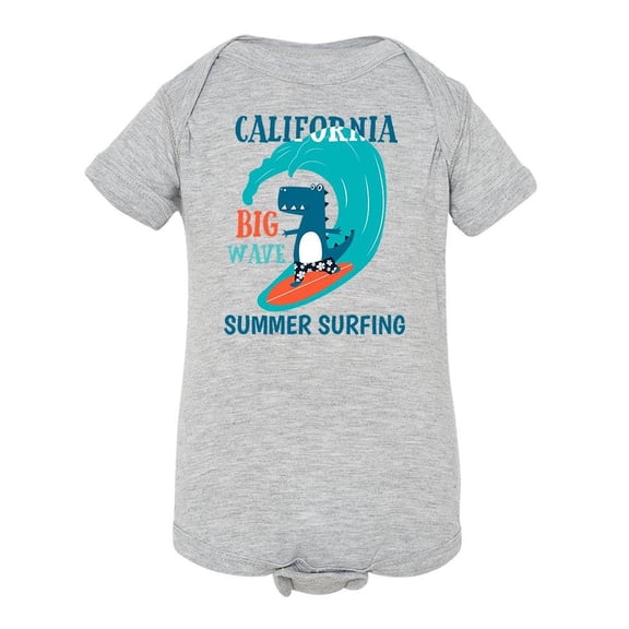 Summer Surfing Cool Dinosaur Bodysuit Infant -Image by Shutterstock, 24 Months