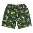 thumbnail image 3 of Uemuo Cartoon Car Pattern Men's Swim Trunks Hawaiian Beach Bathing Suit Swimsuits Beach Quick-Dry Shorts with Pockets-Small, 3 of 9