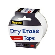 Scotch Dry Erase Tape, 1.88 Inches x 5 Yards, White