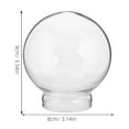 Hemoton 4pcs Empty Glass Dome DIY Snow Globe Kit Replacement Glass Dome ...