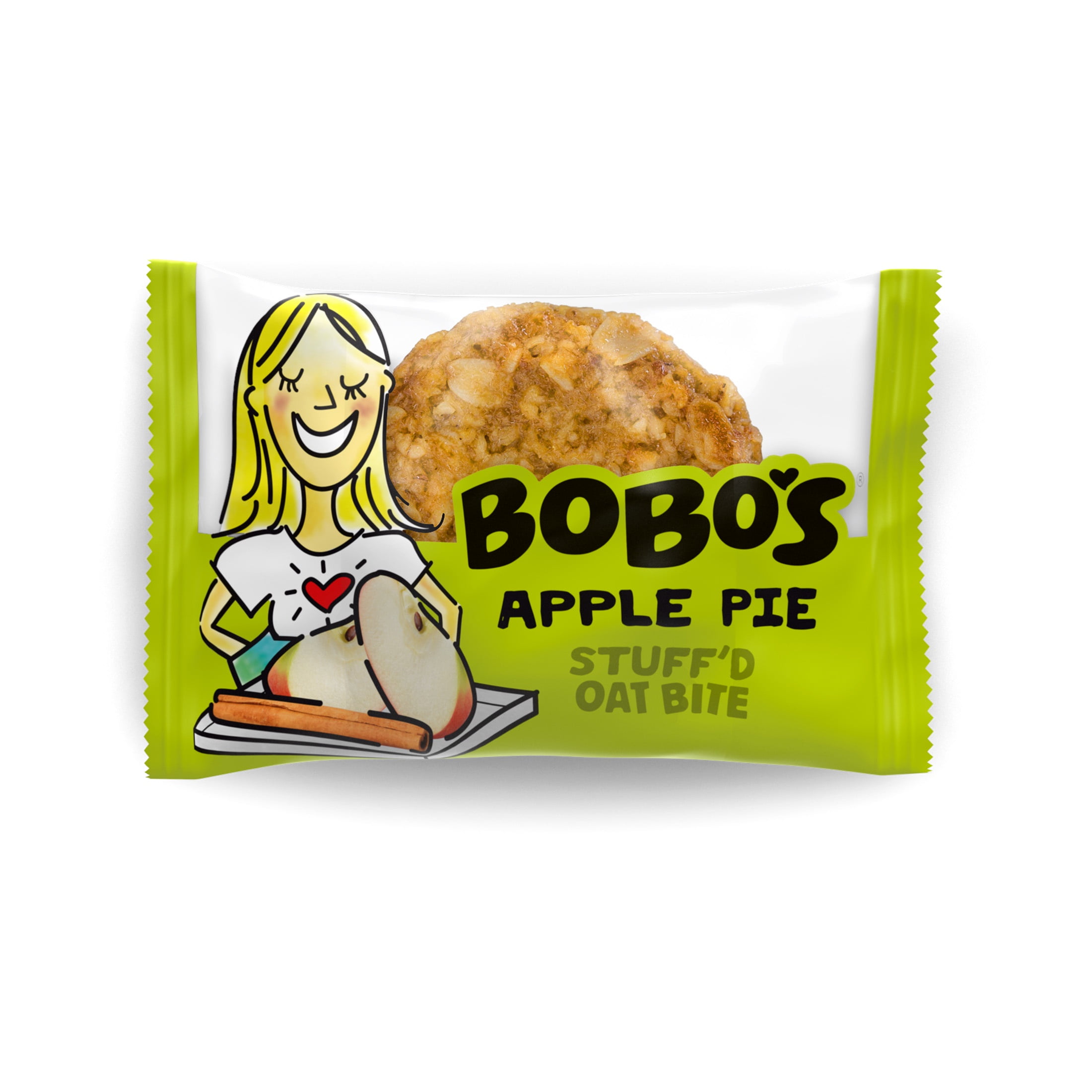 (3 pack) Bobo's Oat Bites, Apple Pie Stuff'd, 5 Pack of 1.3 oz bars