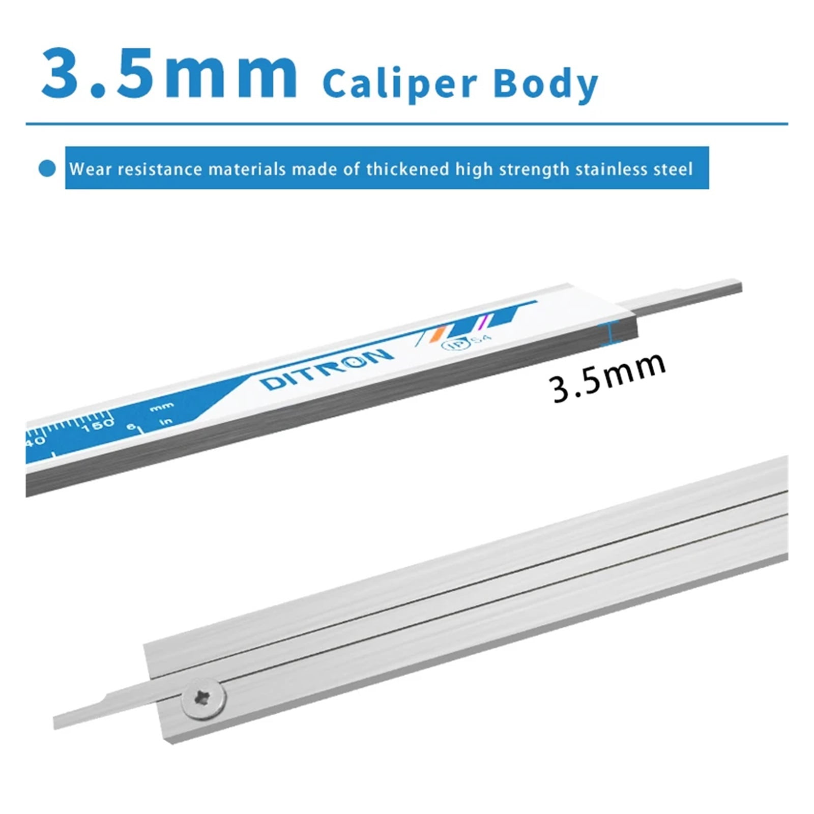 Digital Caliper IP54 150/200/300mm Waterproof Electronic Stainless Vernier Calipers Measuring Tools ,Easy to Use
