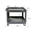 thumbnail image 2 of Utility Cart, 500 lb. Load Cap. Tray top, 40.24x25.59x32.83 in (Black), 2 of 7