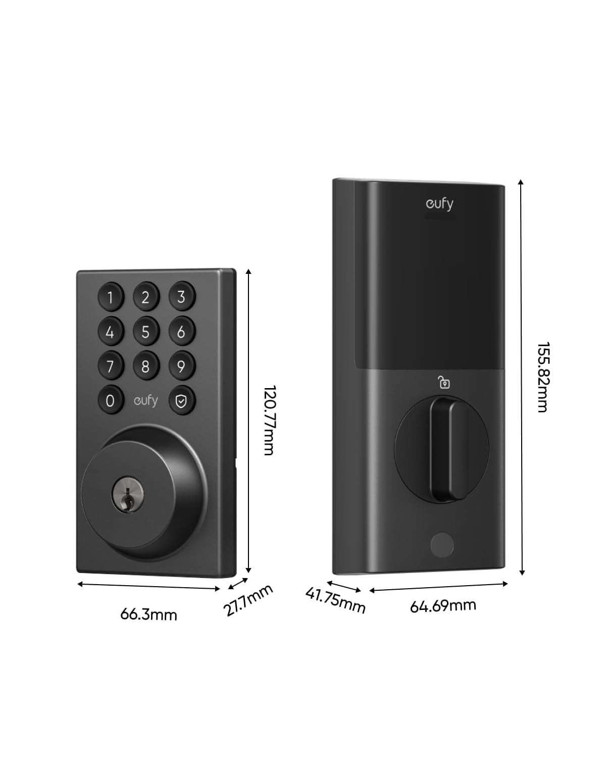eufy Smart Lock C30-2 Pack, Keyless Entry Door Lock, Built-in WiFi Deadbolt