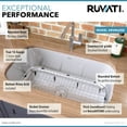 thumbnail image 4 of Ruvati RVM4250 30 in. Undermount 16 Gauge Stainless Steel Kitchen Sink Single Bowl, 4 of 7