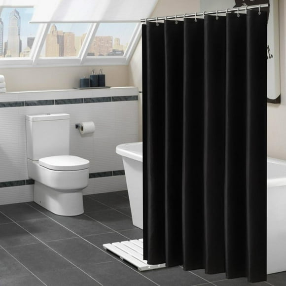 Patgoal Shower Curtain/ Shower Curtains Shower Liner/ Shower Curtain Liner Shower Curtains, Hooks & Liners White Shower Curtain/ Black Shower Curtain Shower Curtain with Liner
