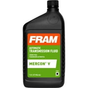 FRAM Transmission Fluid Mercon V Automatic Transmission Fluid - Improved Oxidation Stability, 1 quart bottle , sold by bottle