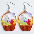 thumbnail image 2 of Fiudx Ofertas relámpago del día Pendientes de Pascua Pendientes de acrílico Pendientes de mujer Pendientes 2023, 2 of 4