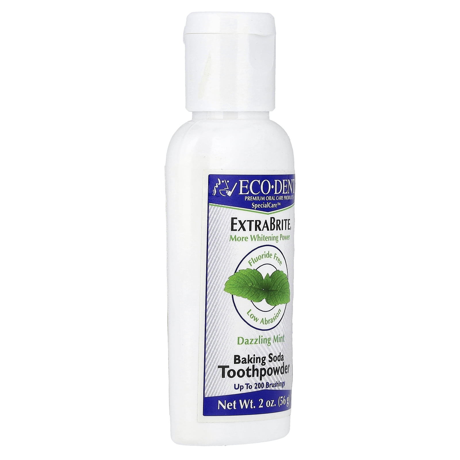 Eco-Dent ExtraBrite Tooth Powder, Baking Soda, Mint, 2 oz, Teeth