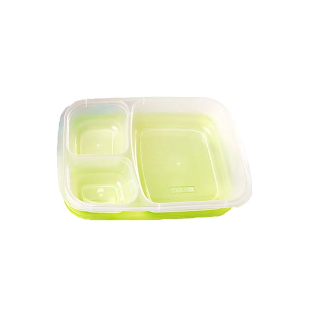 Caja de Almuerzo de Plástico Del Compartimento Del Grado Alimentario de 5Pc/7Pc, Recipientes de Alimentos de Plástico de Calefacción de Microondas de Mantenimiento Fresco de 6x6.6x2.17In con Tapas