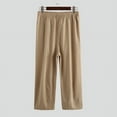 thumbnail image 4 of INCERUN Men's Loose Drawstring Harem Pants Casual Wide Leg Trousers Long Pants, 4 of 8