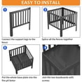 thumbnail image 6 of 16 X 16 Inches Square Fire Pit/bonfire Pit - For Garden Family Parties & Camping Durable And Portable Design Outdoor Enjoyment Four-sided Hollow Breathable Black, 6 of 6