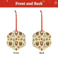 thumbnail image 2 of Sikiie Cute Owls Acrylic Christmas Ornament Pendant Christmas Ornaments Hanging Ornament for Christmas Winter New Year Party -Hexagon, 2 of 7
