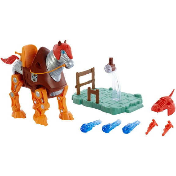 Masters of the Universe Origins Stridor Action Figure Toy Robot Horse, MOTU Collectible