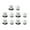 Silver, variant on ✪ 10 Pieces/Set Metal Pins Keepers Pin Backs No Tool Required Safety Anti-lost Backs Locking Clasp for Jewelry Replacement