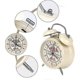 thumbnail image 2 of Silent Morning Alarm Clock, Vintage Retro Alarm Clock Night Light Loud Ringing Double Bell Quartz Analog Metal Battery Operated, 2 of 5
