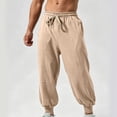 thumbnail image 5 of Jerdar Men's Cotton Jogger Sweatpants Tapered Cuffed Ankle All Season Four Season Gym Workout Fitness Athletic Casual Comfortable Soft Long Pants Trousers, 5 of 9
