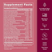Glow Prenatal Vitamins for Women – 20-in-1 Vital Nutrients for Healthy Pregnancy and Fetal Development – Folic Acid & Vegan DHA For Babys Growth & Comfortable Pregnancy – 60 Nourishing Capsules