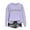 Purple, variant on Hrsba Womens Pullover Tops For Fall Or Winter , Pullover Sweaters for Women Womens' Tops Letter Print Fashion Loose Casual Long Sleeve Regular Sleeve No Hood Sweatshirt Top