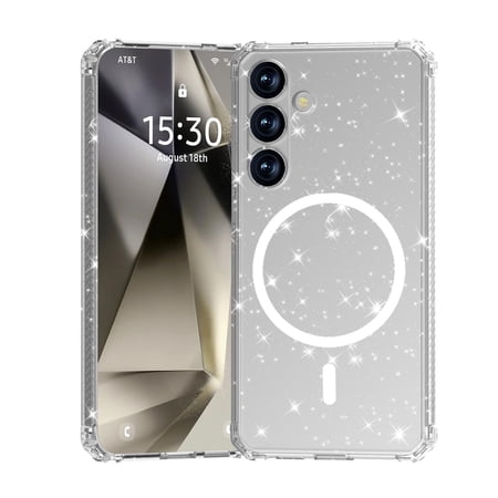 Allytechgroup Slim Case for Samsung Galaxy S24, Hard PC Soft TPU Support Wireless Charging Shockproof Magnetic Protctive Case Cover for Samsung Galaxy S24, A