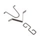 thumbnail image 3 of Ganchos de cadena de lluvia para exteriores, gancho adaptador de canal de cadena de lluvia, gancho de Metal negro para patio trasero, ganchos de, 3 of 8