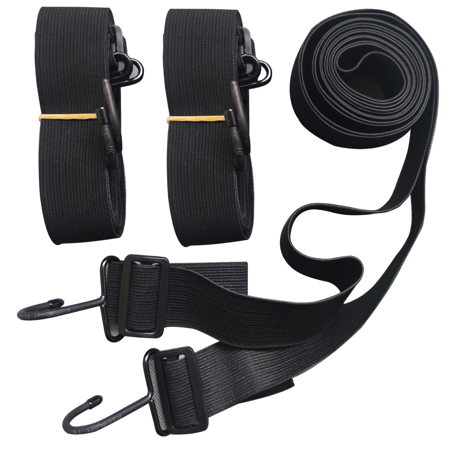 SEAZEN Car Cover Straps Wind Protector, 3Pcs Adjustable Elastic Windproof Ropes Protect Car