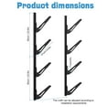 thumbnail image 2 of Trendix Wall Mounted Surfboard Rack, Heavy Duty Wakeboard Storage Rack 4-Tier, Storage Holder for Paddleboard, Snowboard, Kayak, Saves Space, Holds up to 120 lbs, 2 of 9