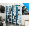 thumbnail image 4 of Alice 71" 5 Shelf Corner Bookcase, White Blue, 4 of 5