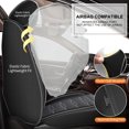 thumbnail image 2 of HQBQBUG Seat Covers Custom Fit for Saturn VUE 2002-2009 Full Set Faux Leather Waterproof Universal Car Seat Covers Gray,Full Set(2 Row 5 Seats), 2 of 10