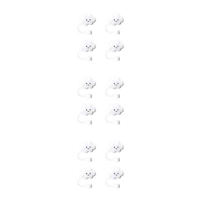 Toystoory Tapón de pajita de silicona, tapa antipolvo para beber, accesorios para vasos de cristal bonitos y ligeros, tapones a prueba de Type1 NO1