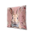 thumbnail image 3 of Iauyy Spring Couch Pillowcases 20x20 (Set of 2) Cotton fleece Pillow Covers for Bed Sofa Living Room, The Big-eared Rabbit, 3 of 6