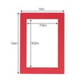 thumbnail image 3 of Deep Red Acid Free 11x14 Picture Frame Mats with White Core Bevel Cut for 8x12 Pictures - Fits, 3 of 4