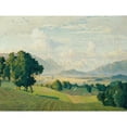 thumbnail image 2 of Richard Kaiser 24x19 Gold Ornate Framed and Double Matted Museum Art Print Titled - Landscape in Upper Bavaria (1939), 2 of 4