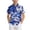 Blue, variant on WUANDIXFA Hawaiian Button Down Shirts for Boys Short Sleeve Tropical Print, Kids Summer Beachwear Tops 7-14 Years (Green, 7-8 Years)