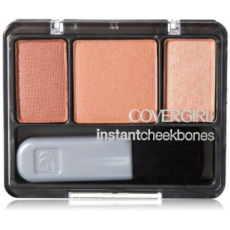 Instant Cheekbones Contouring Blush - Sophisticated Sable 240 by, 3 complimentary skin-flushed shades By COVERGIRL From