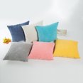 thumbnail image 3 of Advancent Funda de almohada de pana a rayas a la moda, funda de cojín para el hogar, cama y habitación, genial Decoración del hogar amarillo 45*45cm, 3 of 6
