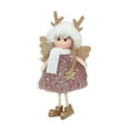 thumbnail image 2 of GadgetVLot 1 pcs Cute plush cloth foam Christmas antlers girl pendant home Christmas tree charm, 2 of 14