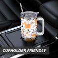 thumbnail image 7 of Stylish Dog Pattern Travel Mug - 40oz Leakproof Tumbler with Straw & Handle - Ideal Gift for Women Who Love Puppies, 7 of 7