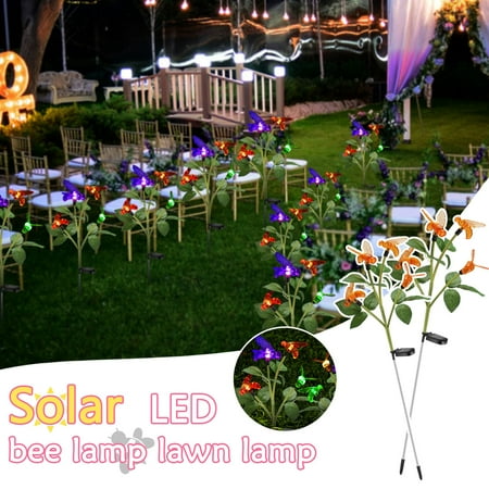 

NIUREDLTD Ball Lamp Outdoor Garden Bee Bubble Bee Lamp Decoration Solar Courtyard Light Home Decor