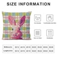 thumbnail image 5 of YINGXI Pillow Covers Throw Pillow Pink Home Sofa 18x18in, 5 of 5