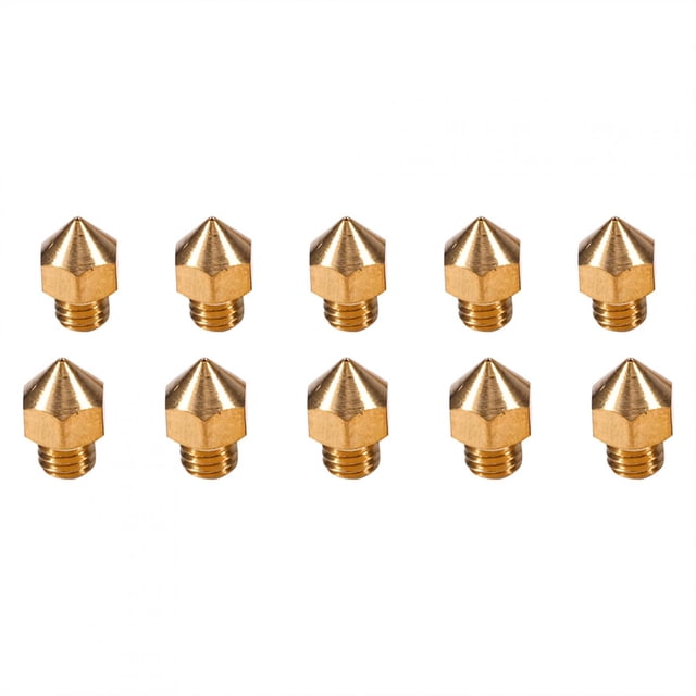 Samfoxy Boquilla de latón-Samfox 0.4mm Boquilla de Impresora 3D Boquilla roscada Accesorio de Impresora 3D Cabezal de Impresora 10pcs