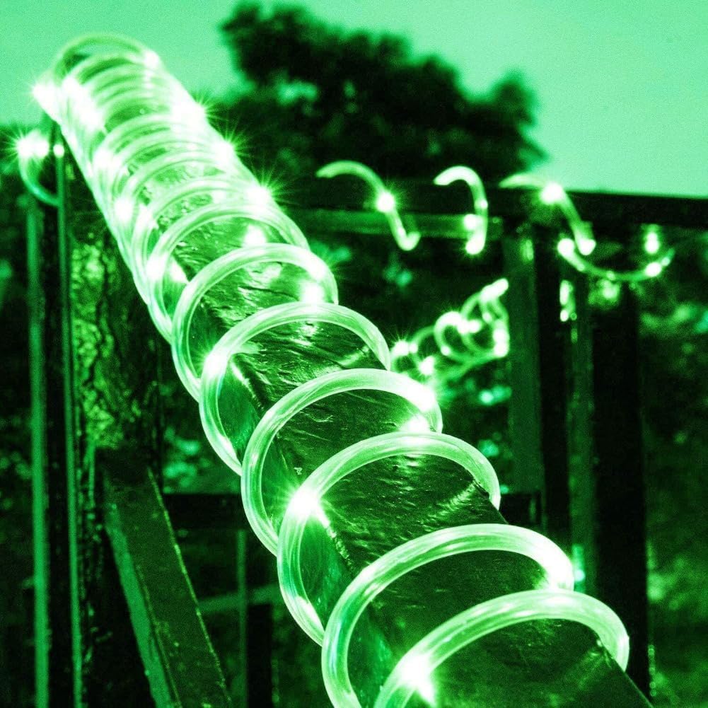 Solar LED Powered Fairy String Rope Strip Lights Waterproof Outdoor Garden Patio Yard Path Lamp