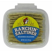 Buc-ee's Ranchin' Saltines Seasoned Crackers in a Resealable Container, 6 Ounces