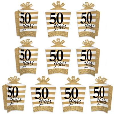 We Still Do - 50th Wedding Anniversary - Table Decorations - Anniversary Party Fold and Flare Centerpieces - 10 Count