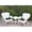 Black, variant on Windsor Resin Wicker 3 Piece Patio Rocker Conversation Set