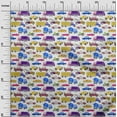 thumbnail image 3 of oneOone Silk Tabby Purple Fabric Truck Sewing Material Print Fabric By The Yard 42 Inch Wide, 3 of 5