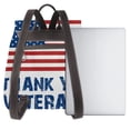 thumbnail image 3 of Fotbe Thank You Veterans Mochila Bolso con Estampado para Mujer, Mochila Antirrobo de Nylon Impermeable, Bolsa Ligera de Hombro, 3 of 4